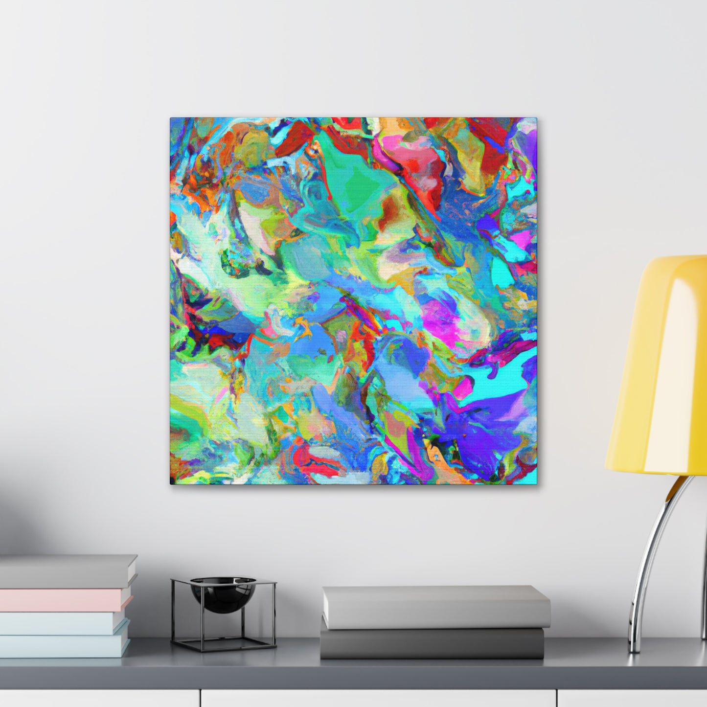 "Timeless Radiance Ablaze" - Canvas