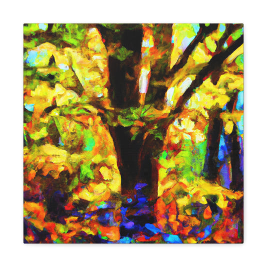 "Beeches in Moonlight" - Canvas