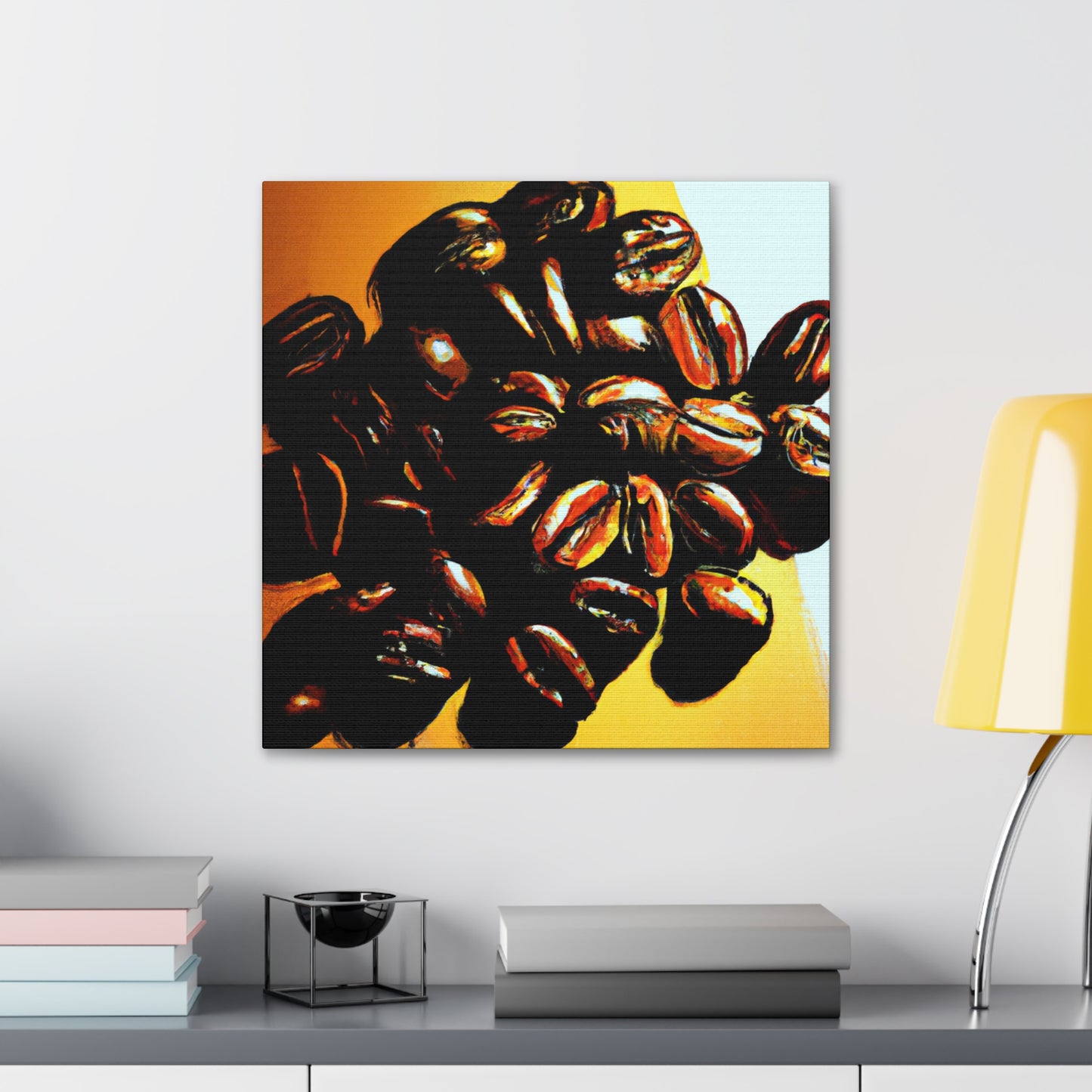 Coffee Beans Pop Art - Canvas