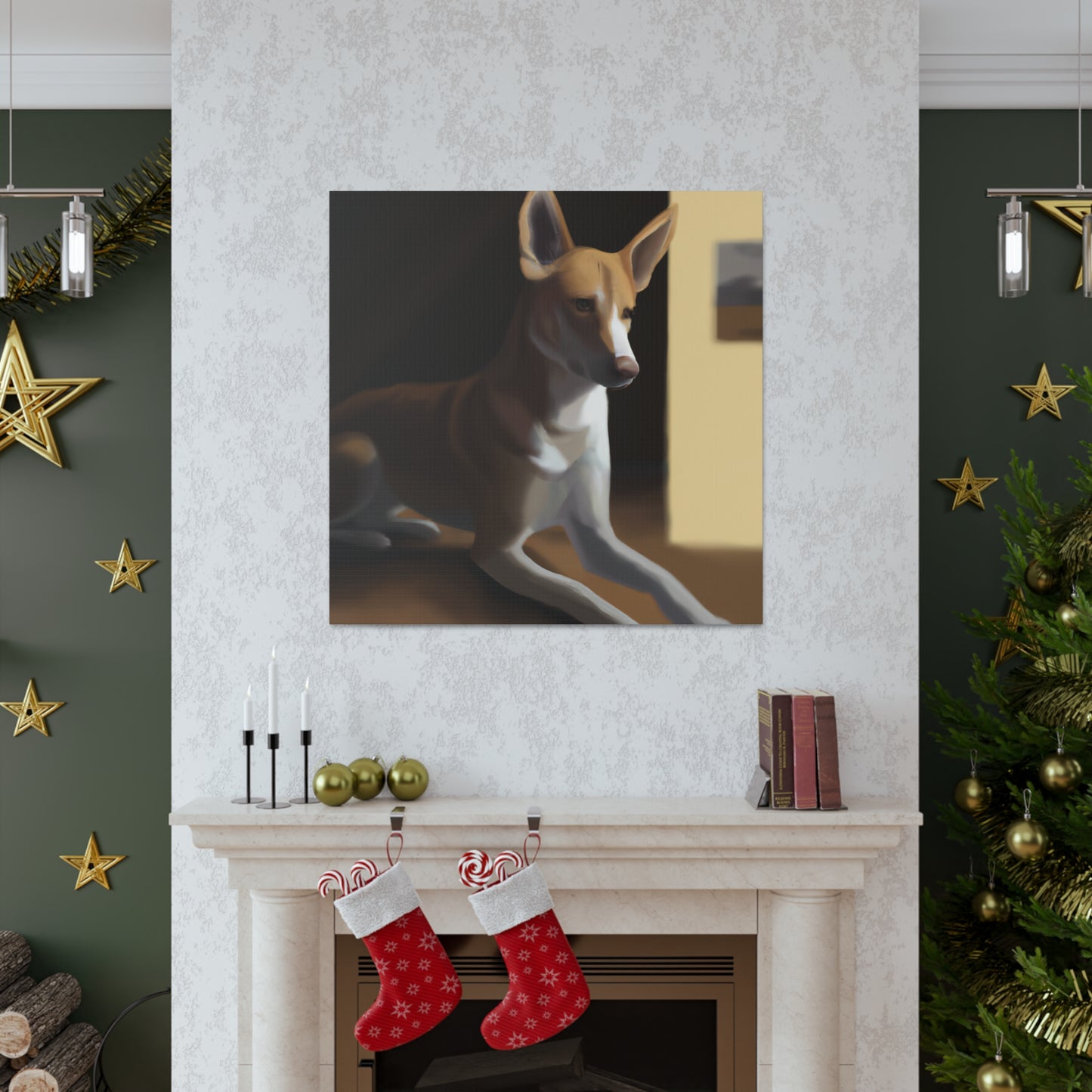 Dingo in Deco Style - Canvas