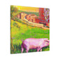 Pig of Art Nouveau - Canvas