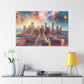 "Vibrant Urban Serenity" - Canvas