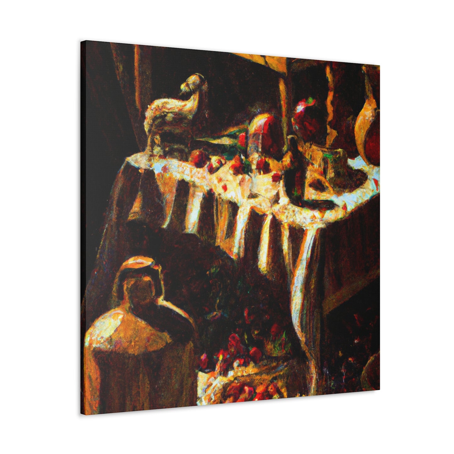 "Holy Night Manger Scene" - Canvas