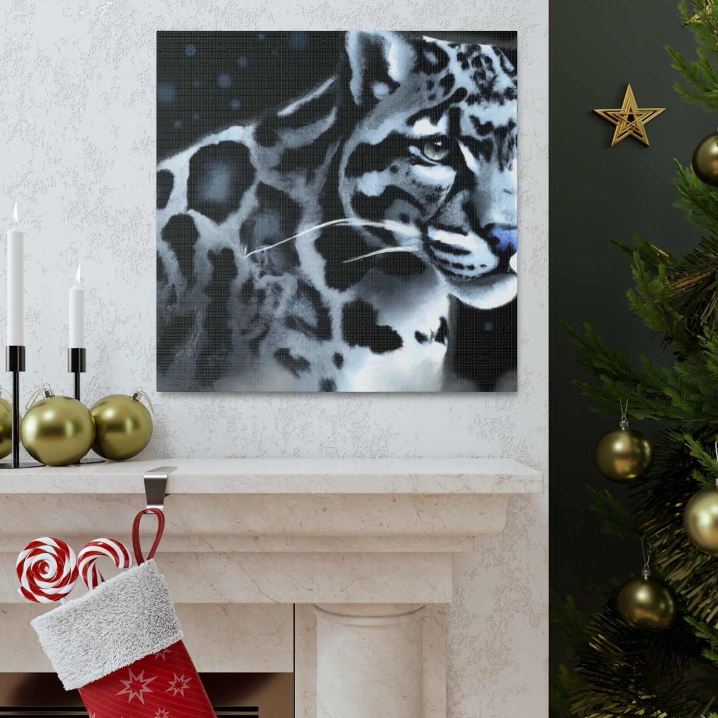 Clouded Leopard Majesty - Canvas