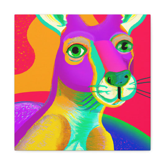 Kangaroo in Pop Art - Canvas