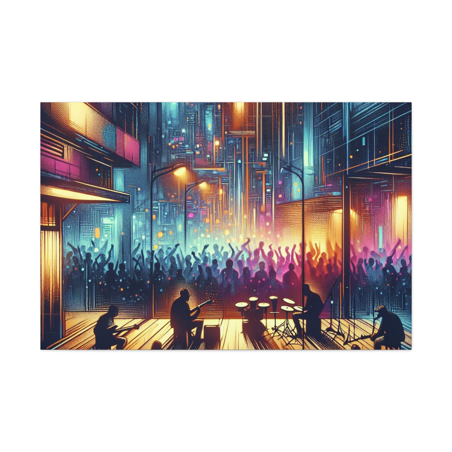 Resonating Rhythmic Revelry - Canvas