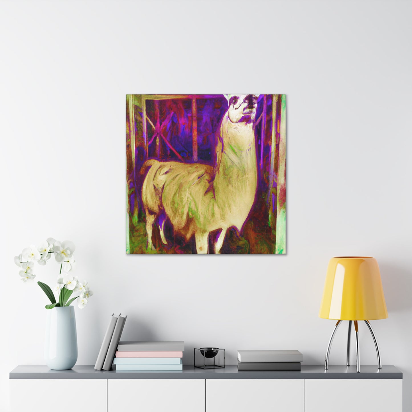 Llama Majestic Splendor - Canvas