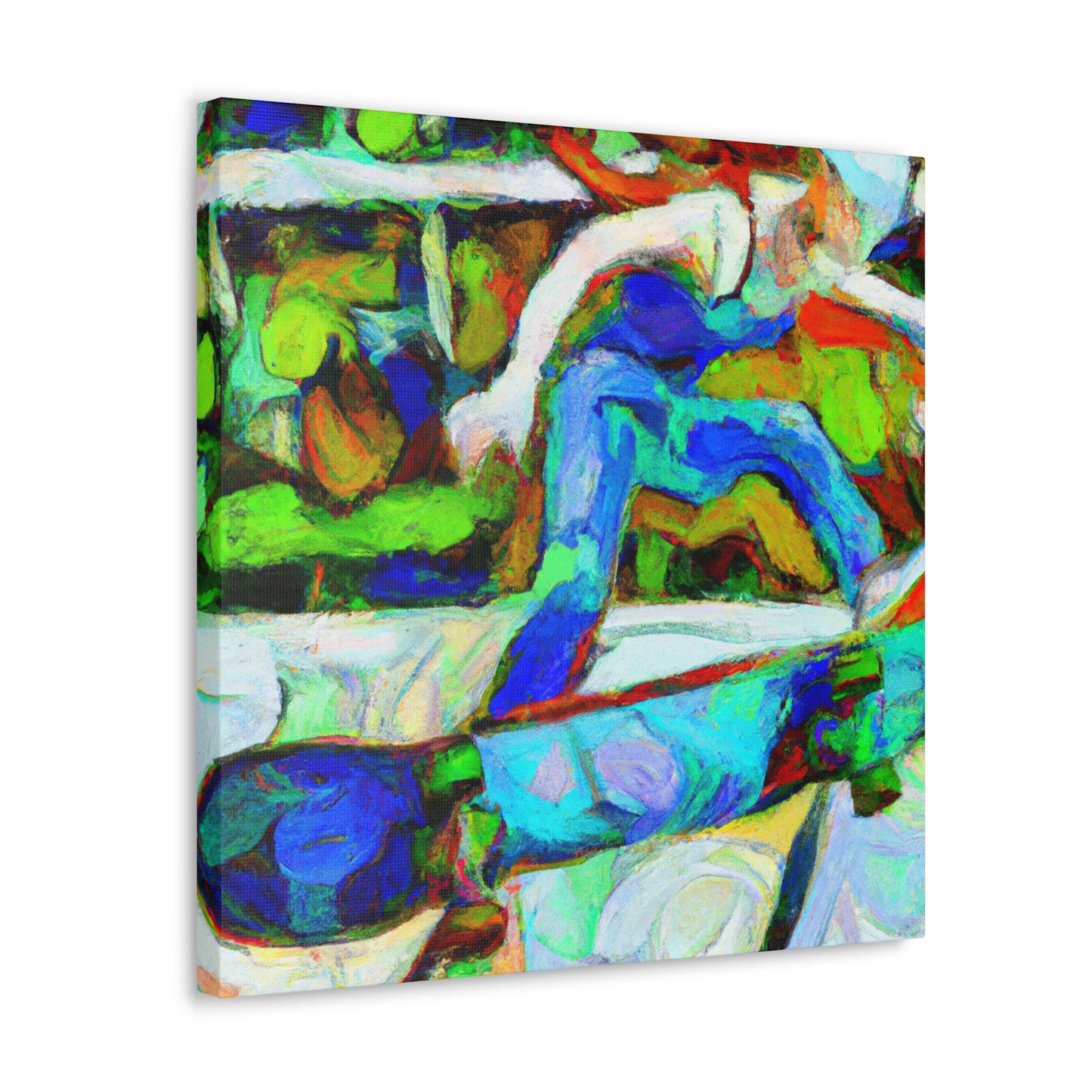 Skateboarding Impressionism - Canvas