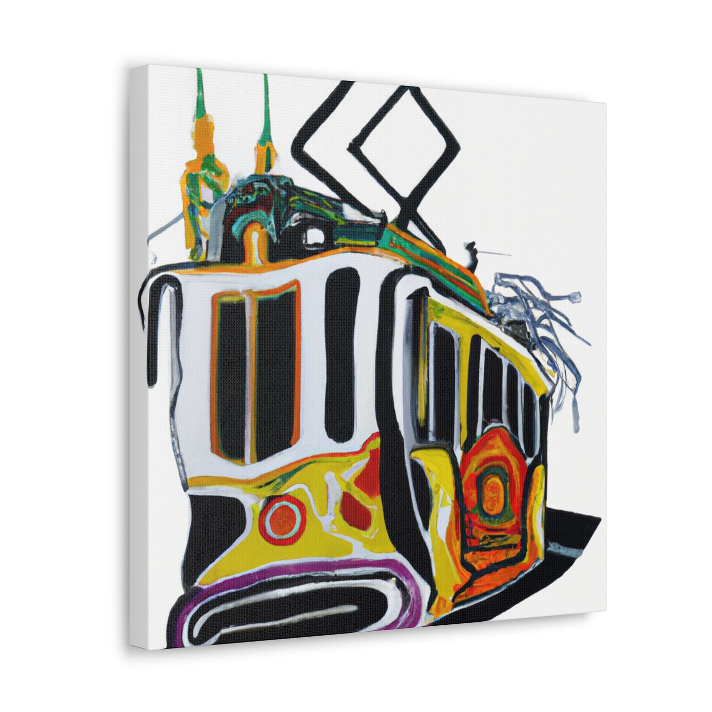 Tram Across the City - Canvas