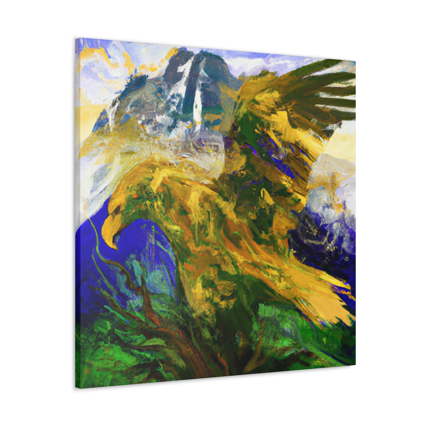 "Golden Eagle Majesty" - Canvas