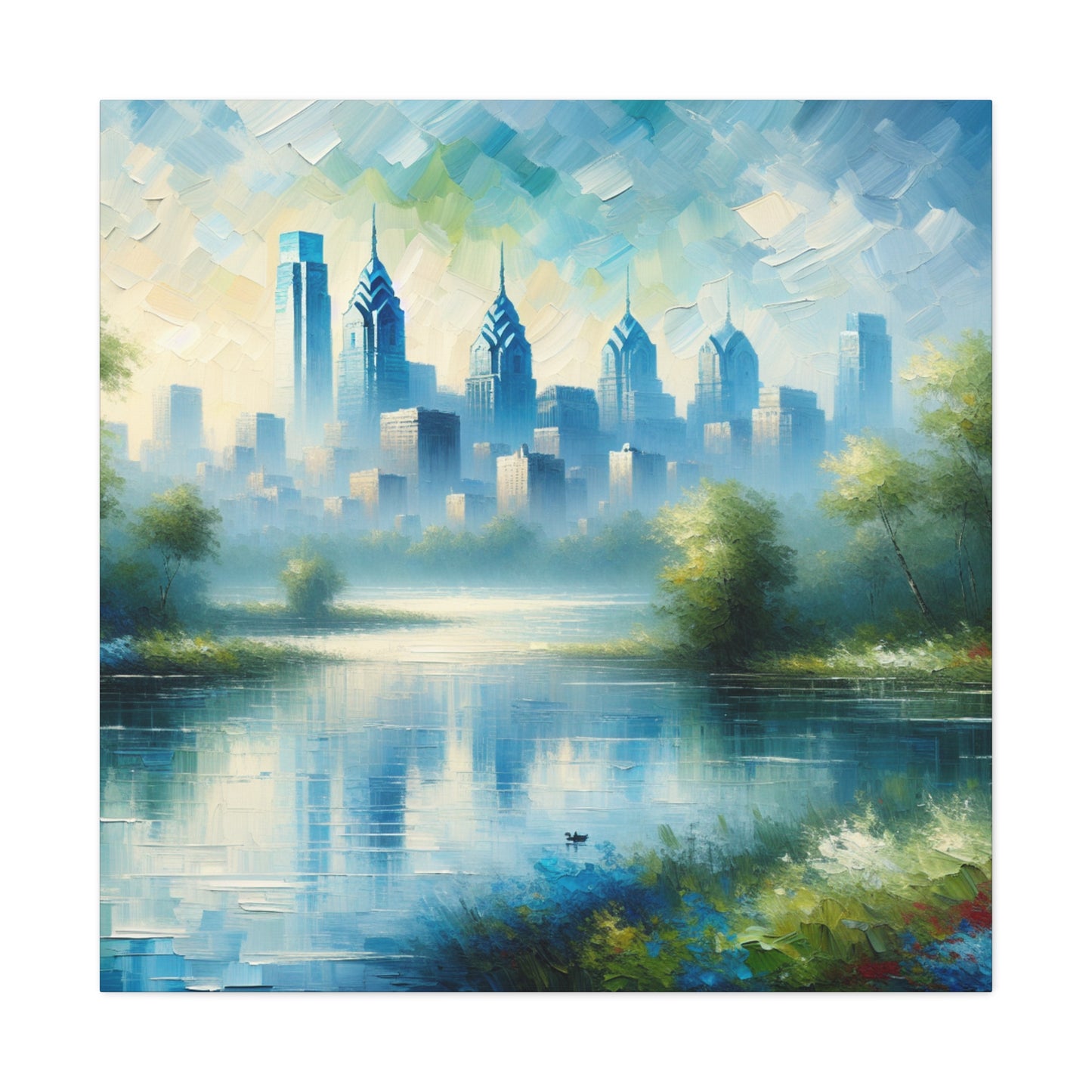 Urban Bliss in Motion - Canvas