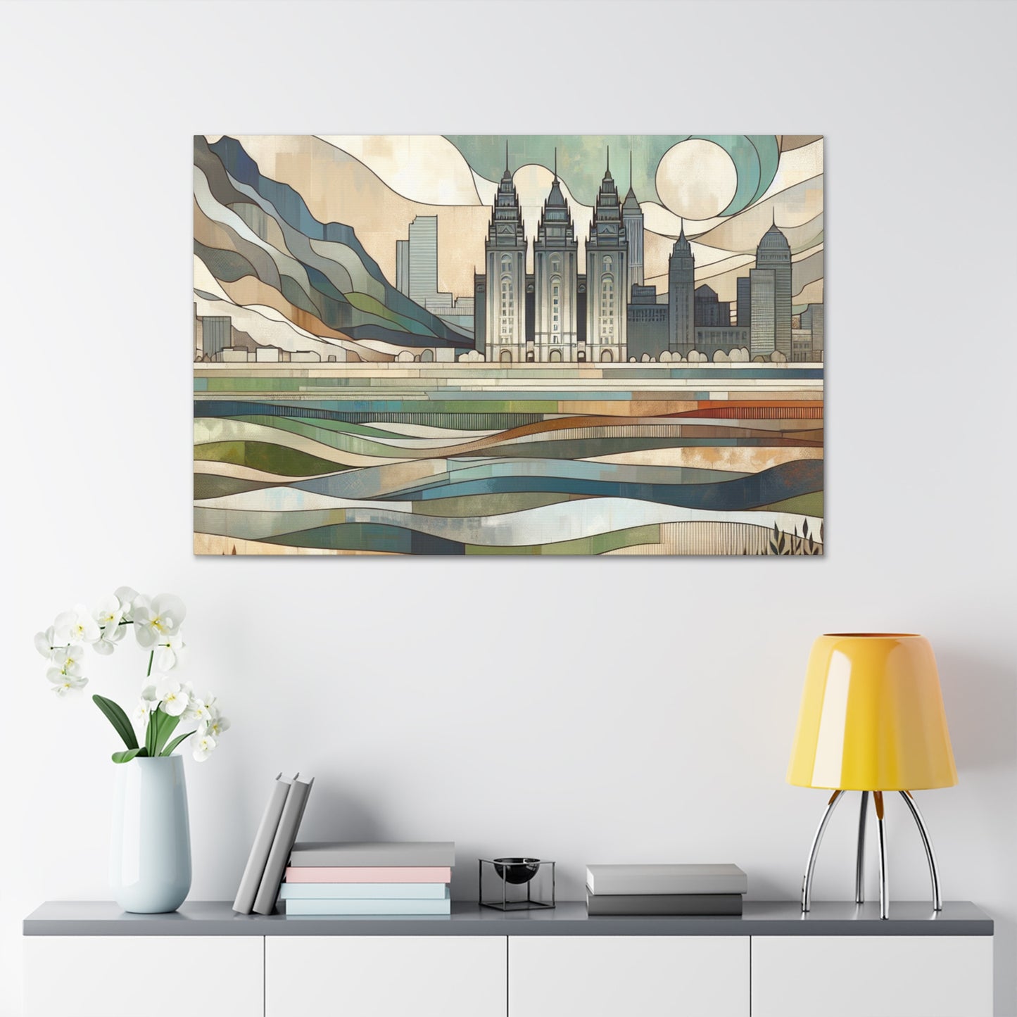 "Gilded City Symphony" - Canvas