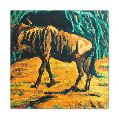 Wildebeests in Motion - Canvas