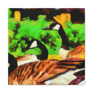 "Canada Goose Expressionism" - Canvas