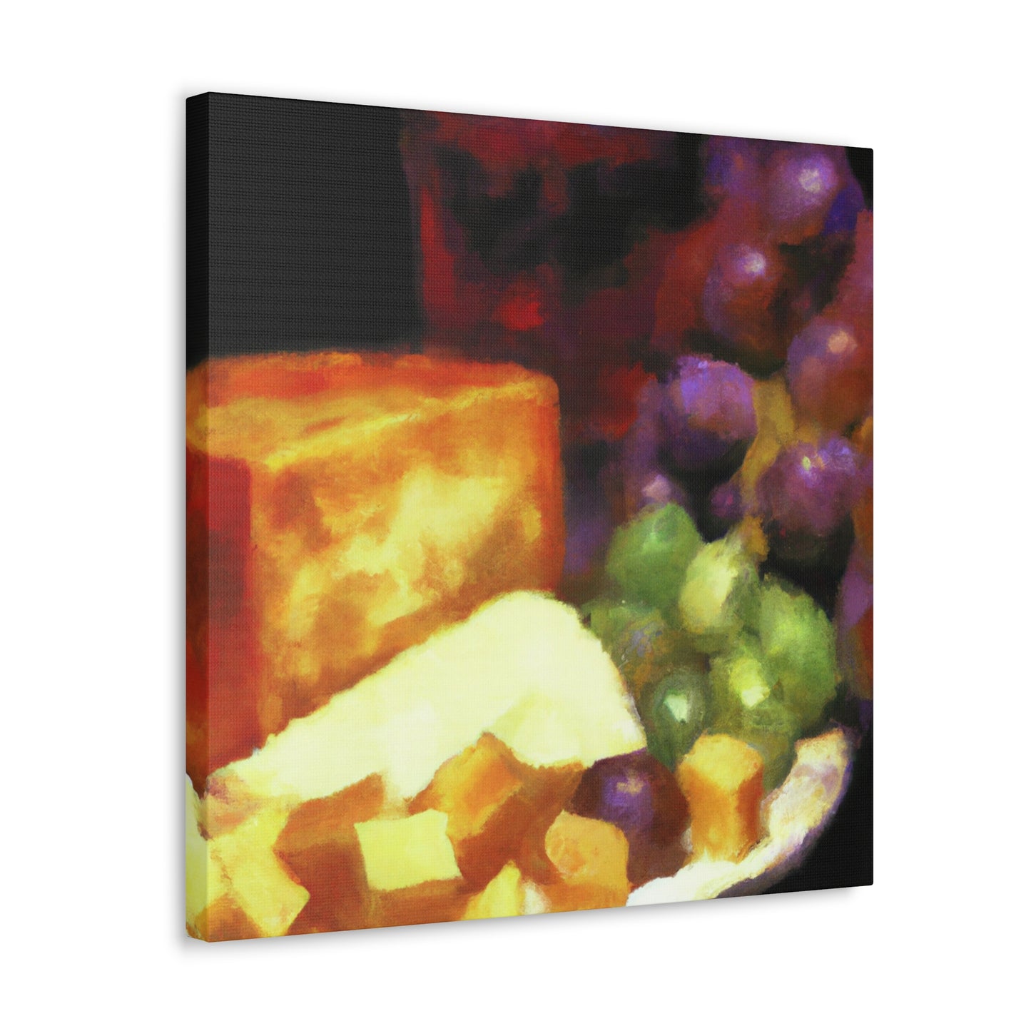 "Cheese and Grape Harmony" - Canvas