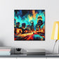 "Vibrant Urban Dream" - Canvas