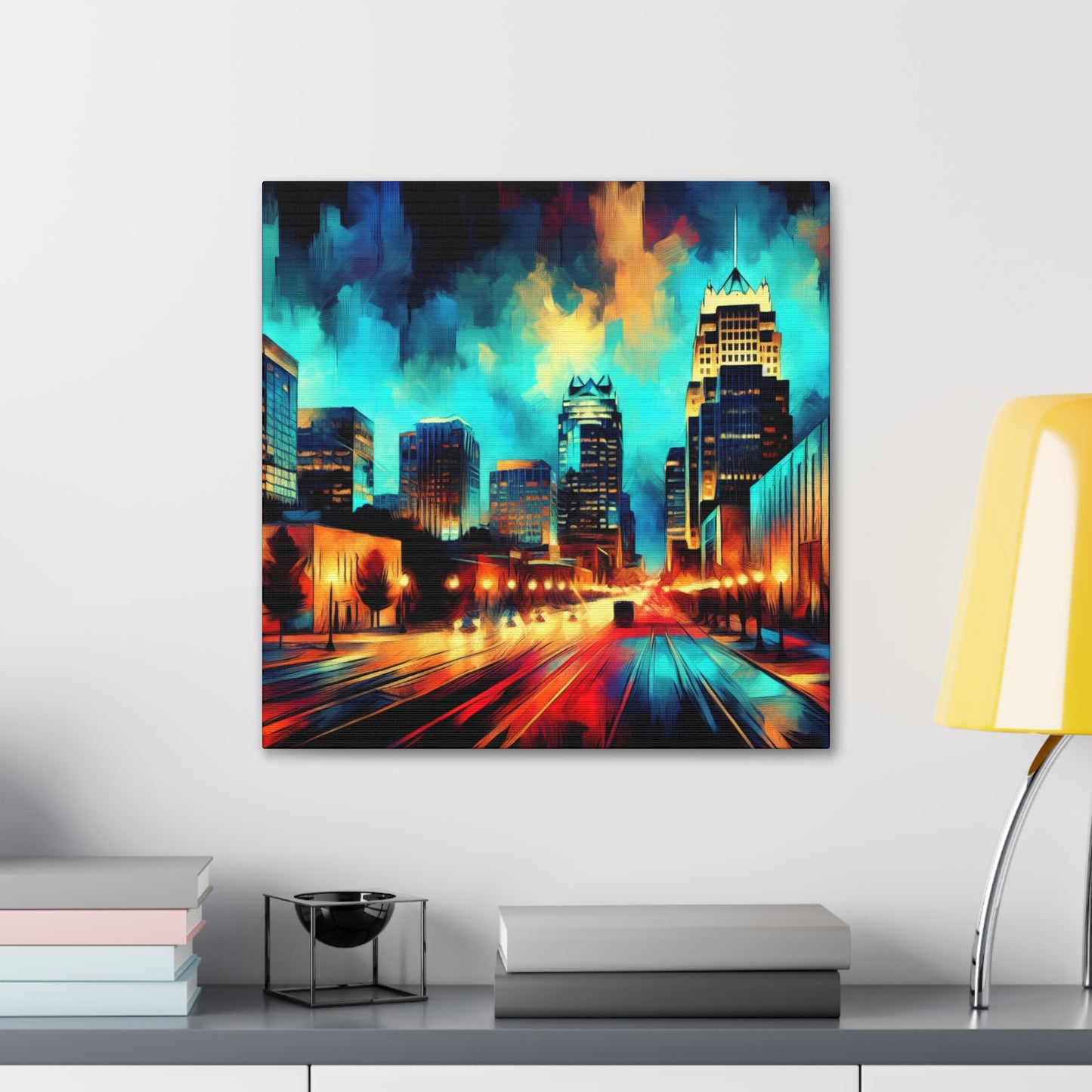 "Vibrant Urban Dream" - Canvas