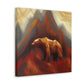 Brown Bear: Majestic. - Canvas