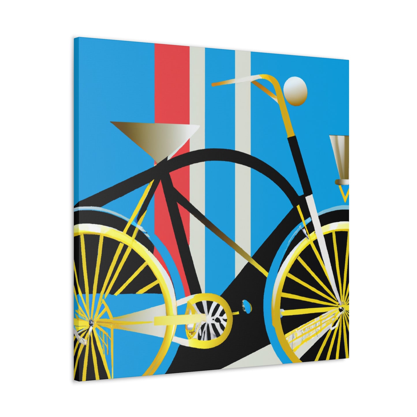 Bicycling Through Deco - Canvas