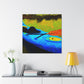 "Kayak in Moonlight Dream" - Canvas