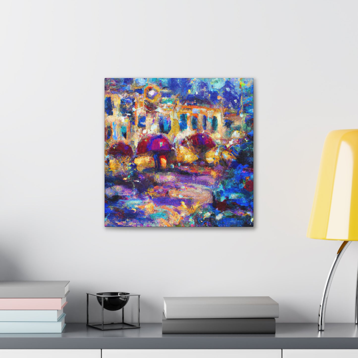 Urban Nightscape Scene - Canvas