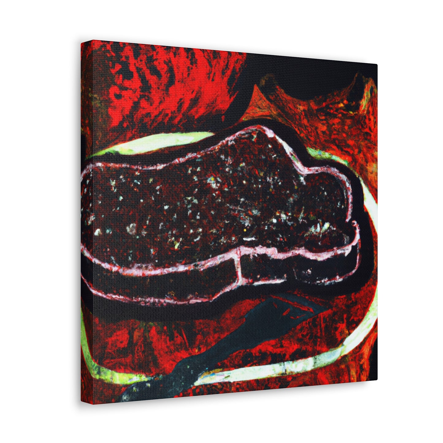 Steak in Street Art - Canvas