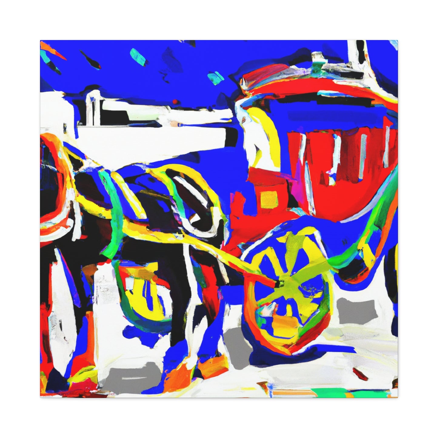 Horse and Carriage Ride - Canvas