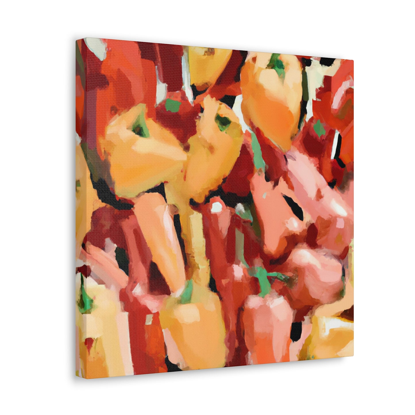 Peppers in Abstraction - Canvas