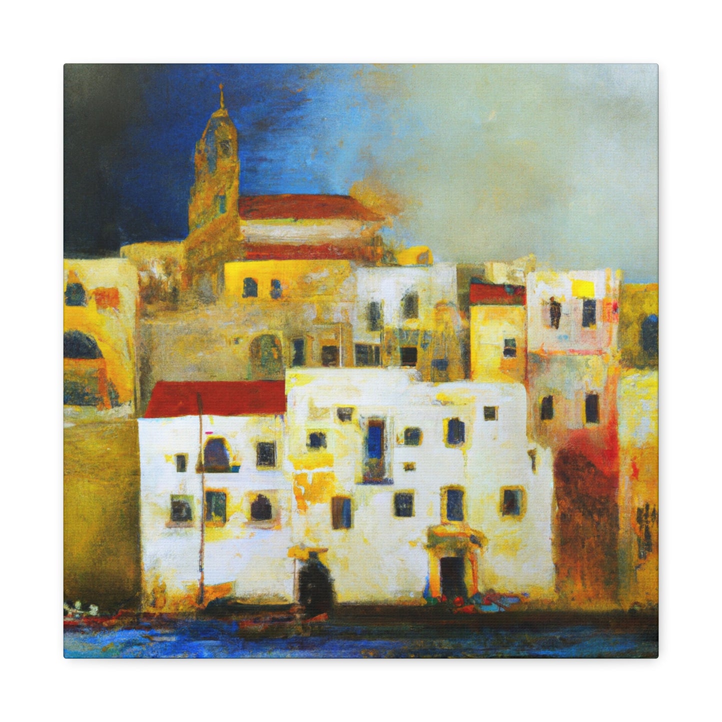 Sun-soaked Mediterranean Dream - Canvas