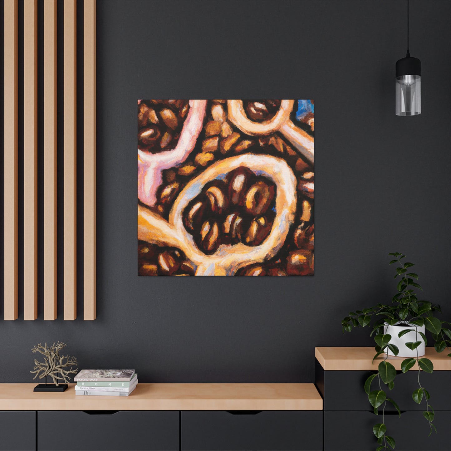 Coffee Beans Expressive - Canvas