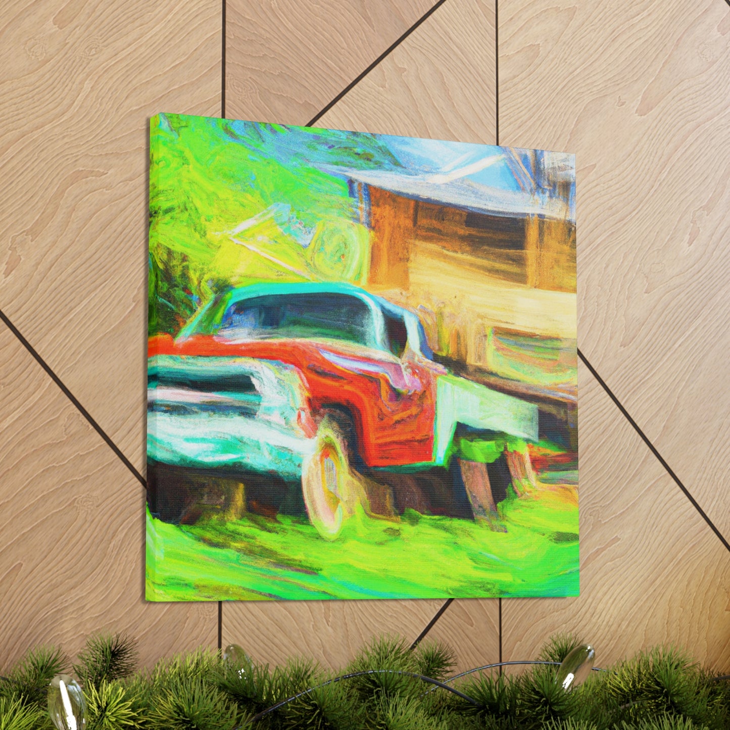 Vintage Pickup Truck Art - Canvas