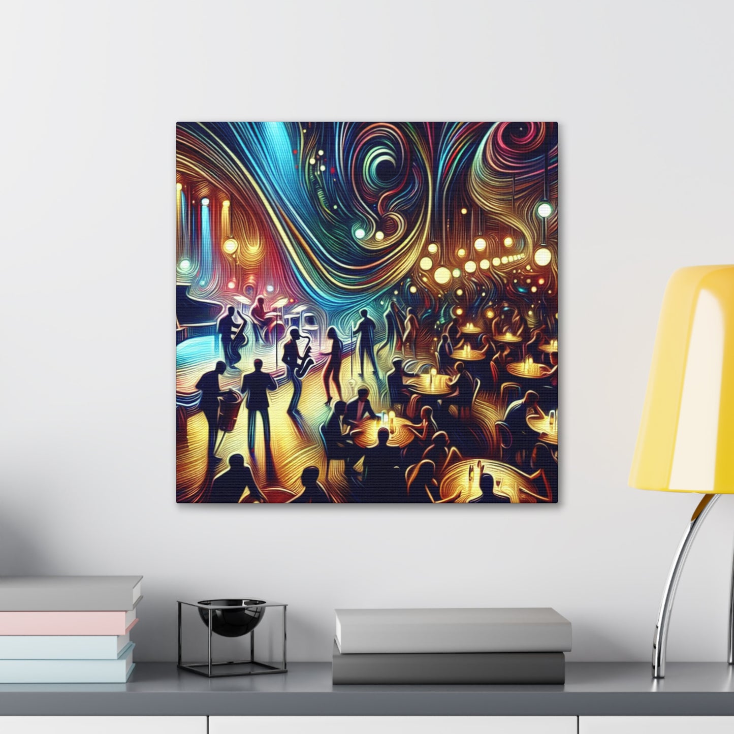 "Jazz Nights in Paris" - Canvas