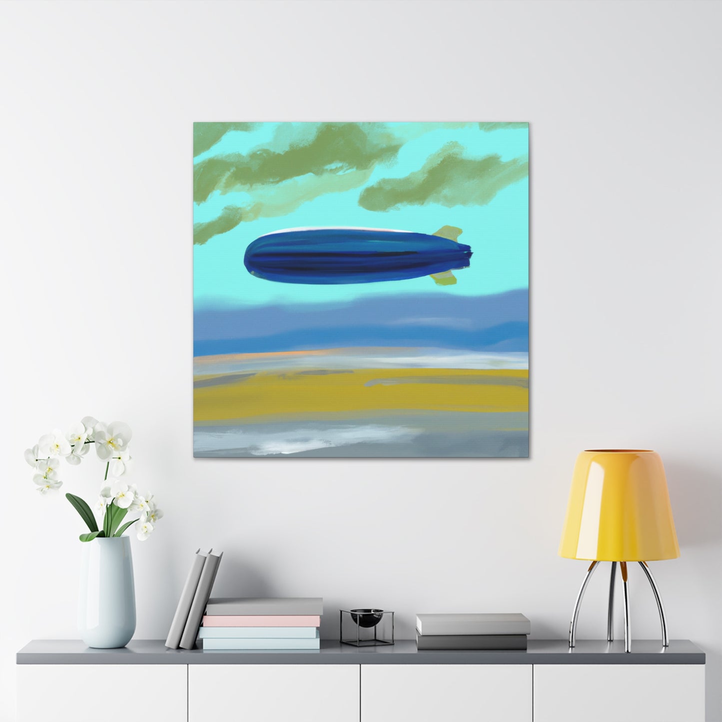 "Blimp in Abstraction" - Canvas