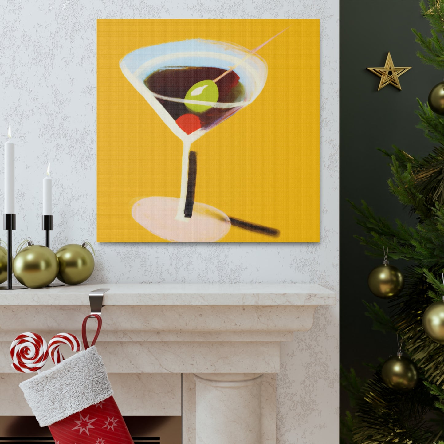 Martinis on a Canvas - Canvas