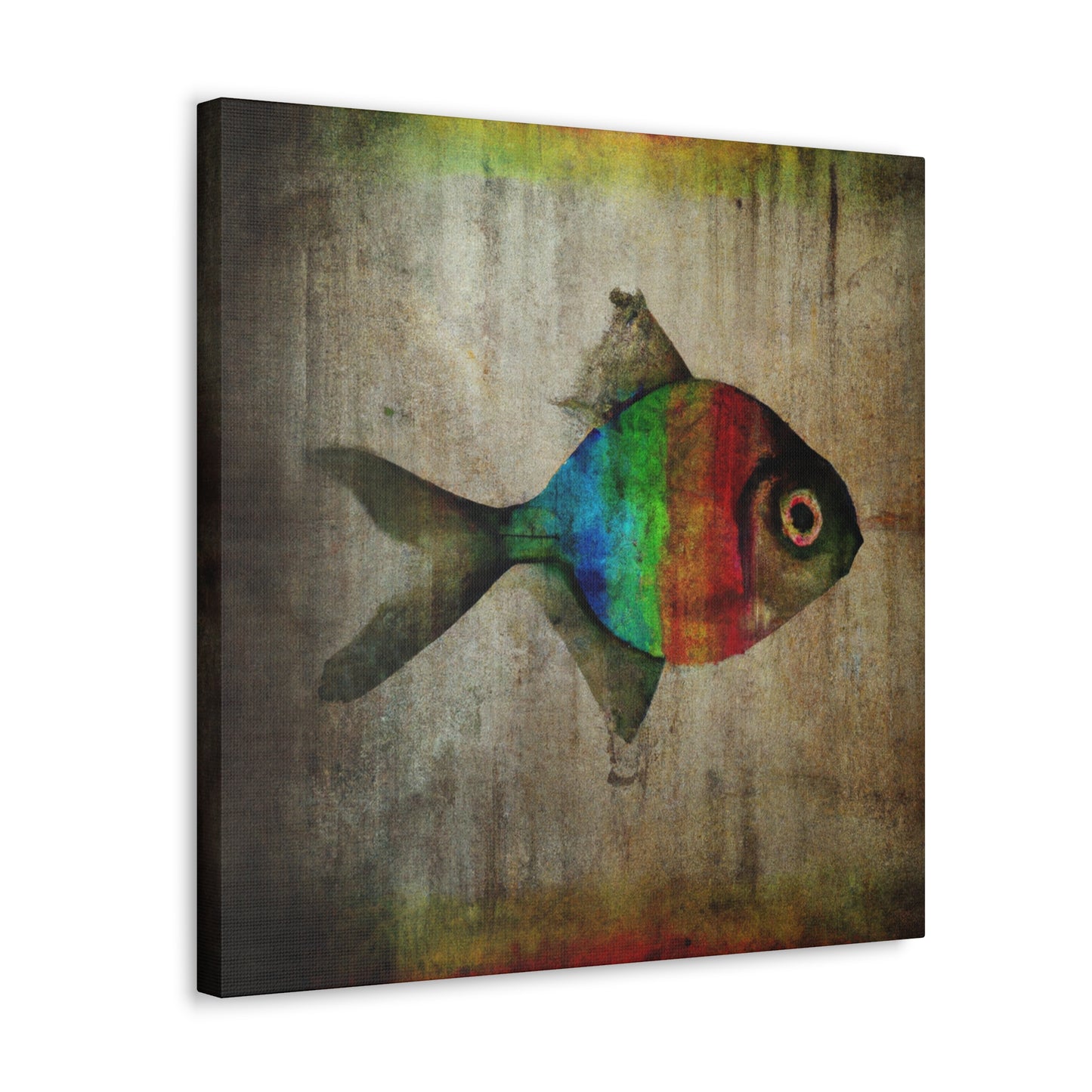 "Rainbow Fish Dreamscape" - Canvas