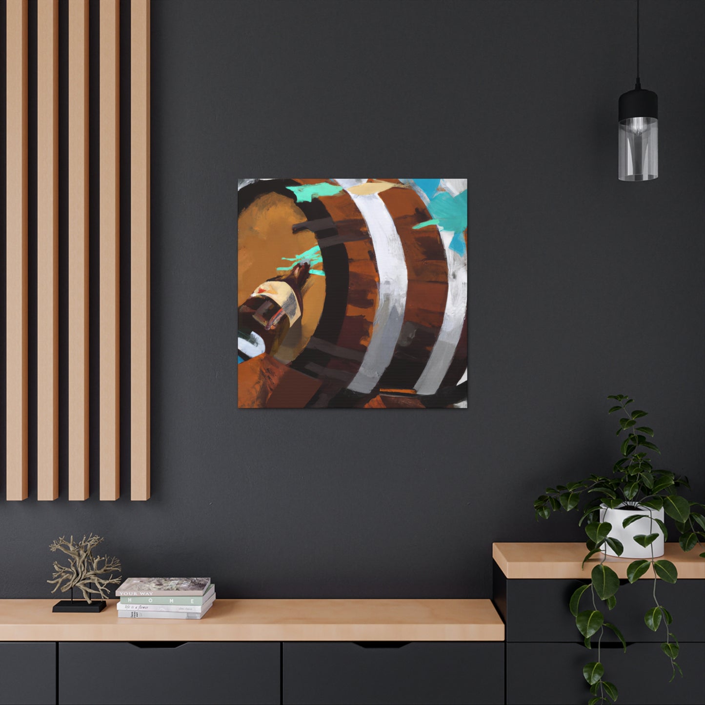 "Whiskey Barrel Surreality" - Canvas