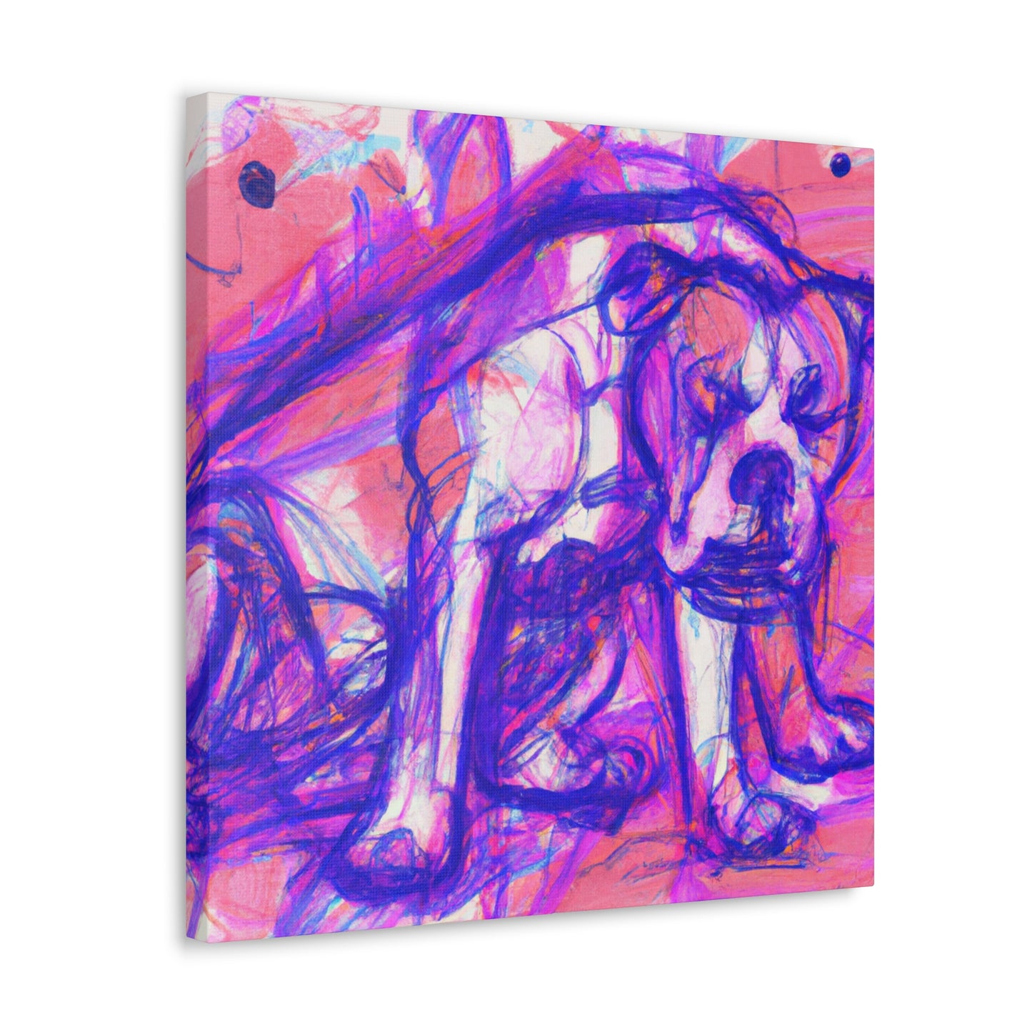 "American Bulldog Triumphant" - Canvas