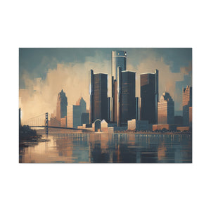 "Resurgence of Rust: A Detroit Odyssey" - Canvas