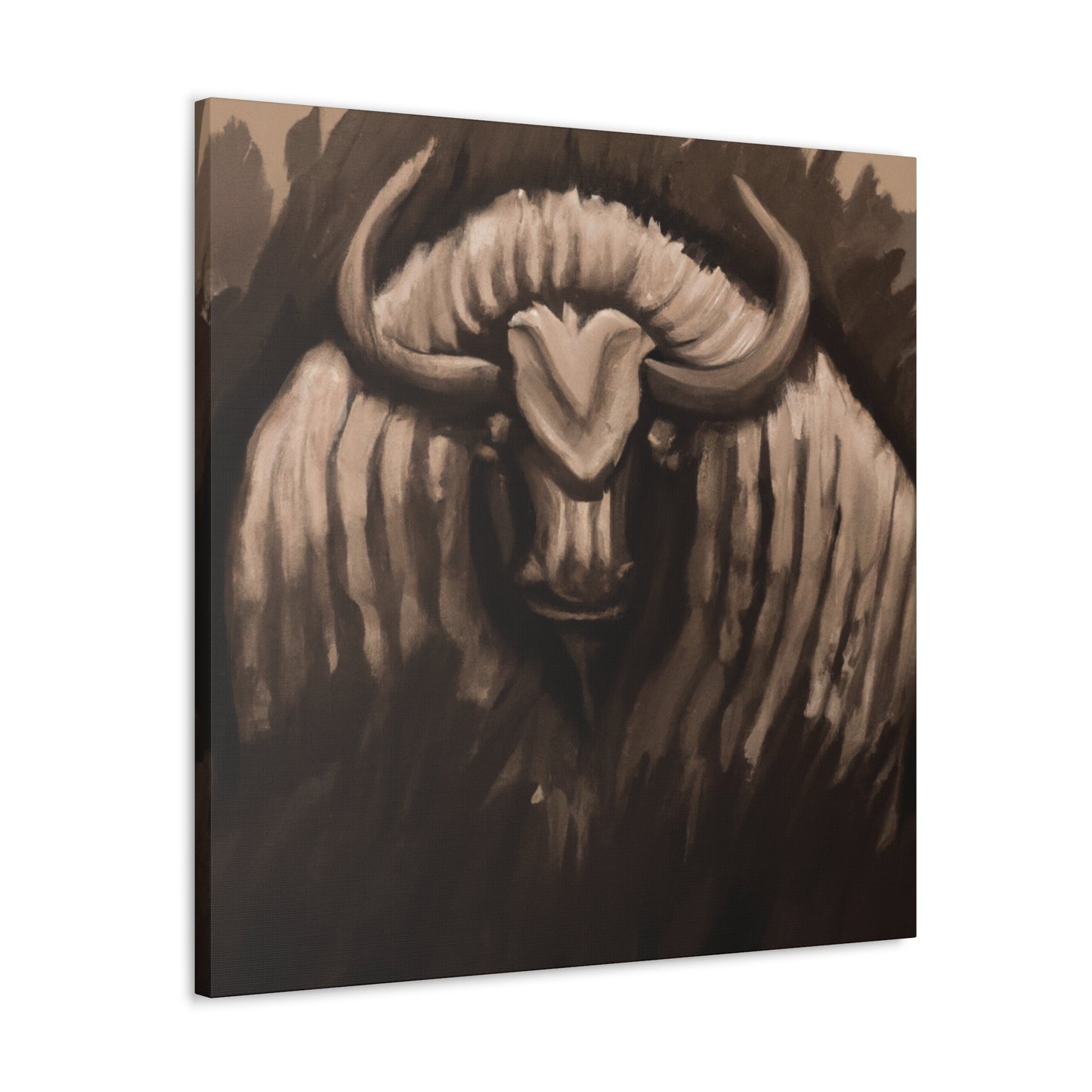 Bison's Majestic Moment - Canvas