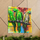 Parrots in Senegal - Canvas