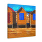 "Summer Beach Cottages" - Canvas