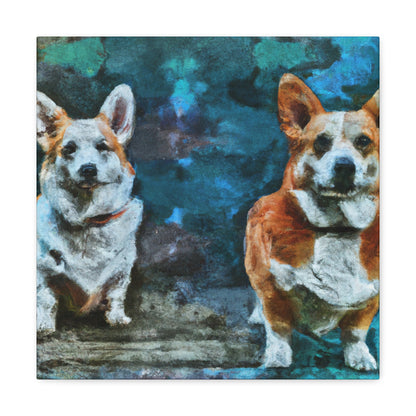 "Corgis At Playtime" - Canvas