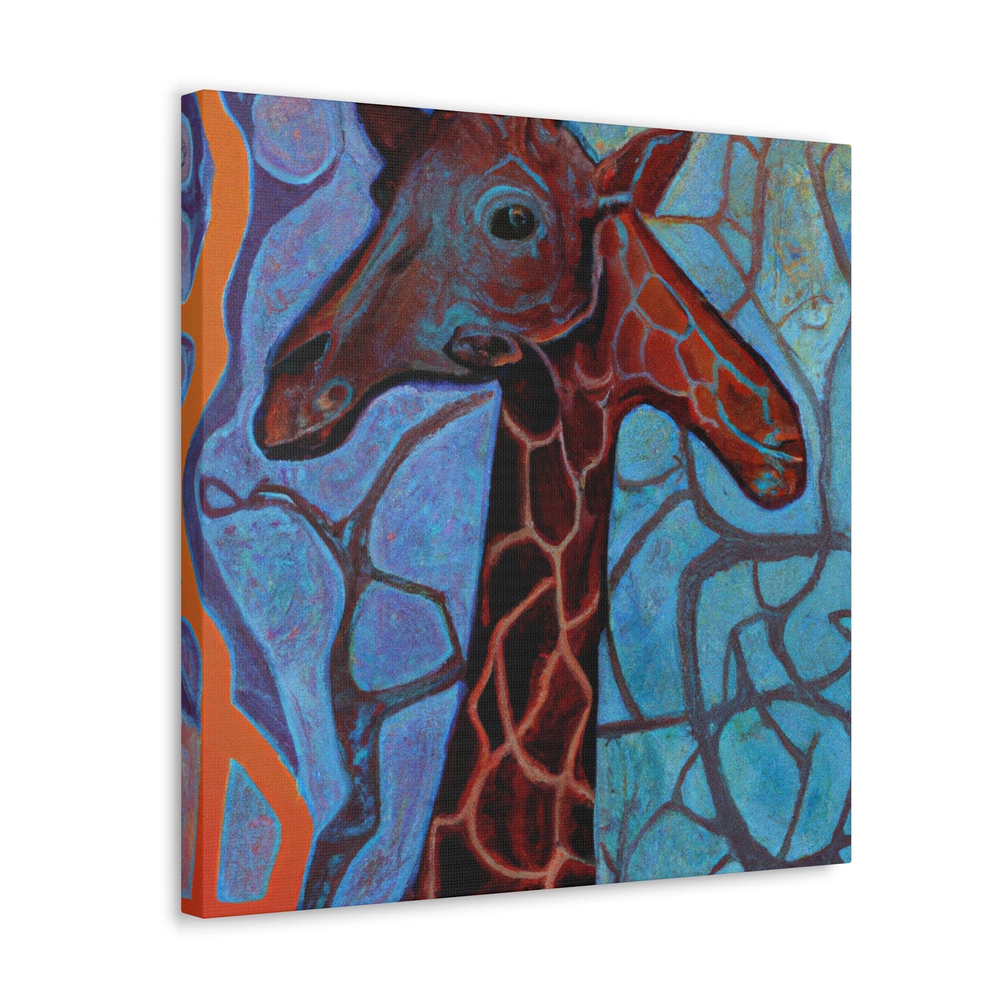 "Giraffes in Art Deco". - Canvas