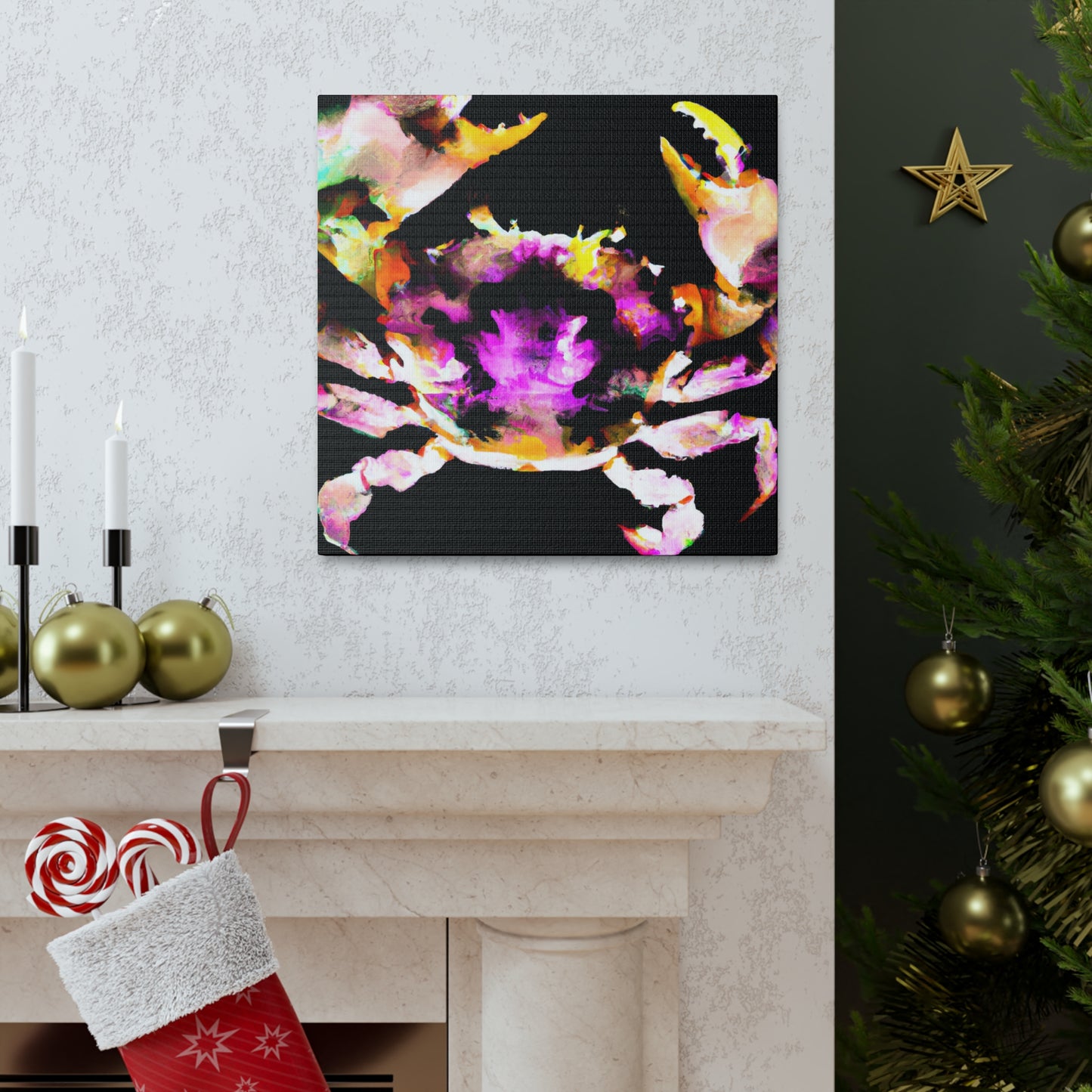 Crab's Colorful Dance - Canvas