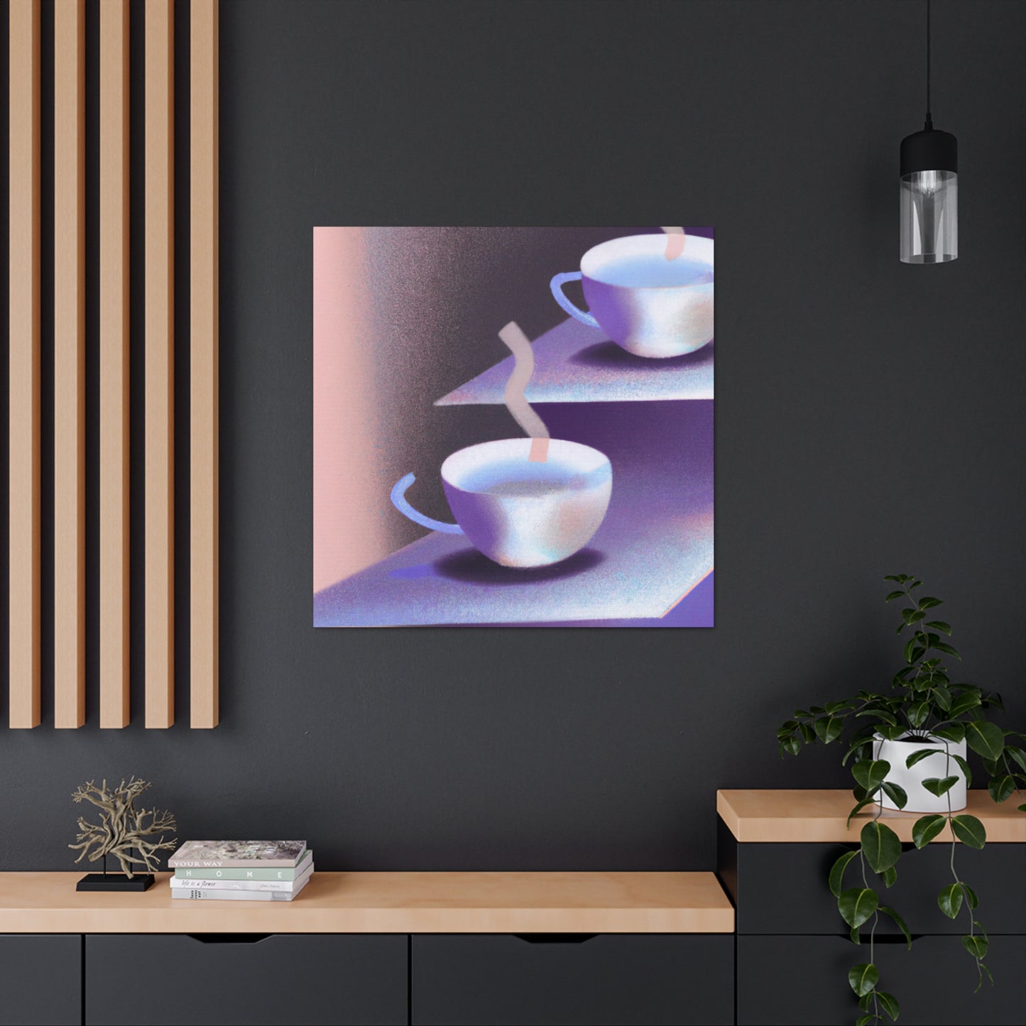 "Tea Cup Tranquility" - Canvas