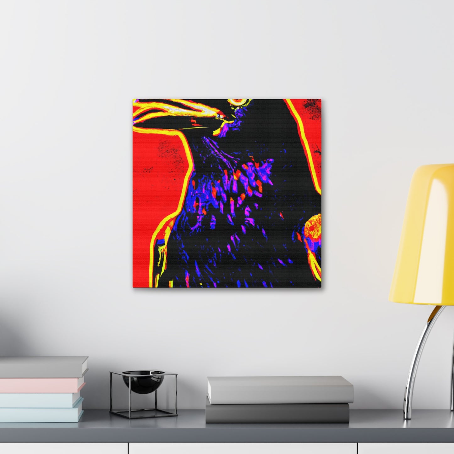 "American Crow Pop Art" - Canvas