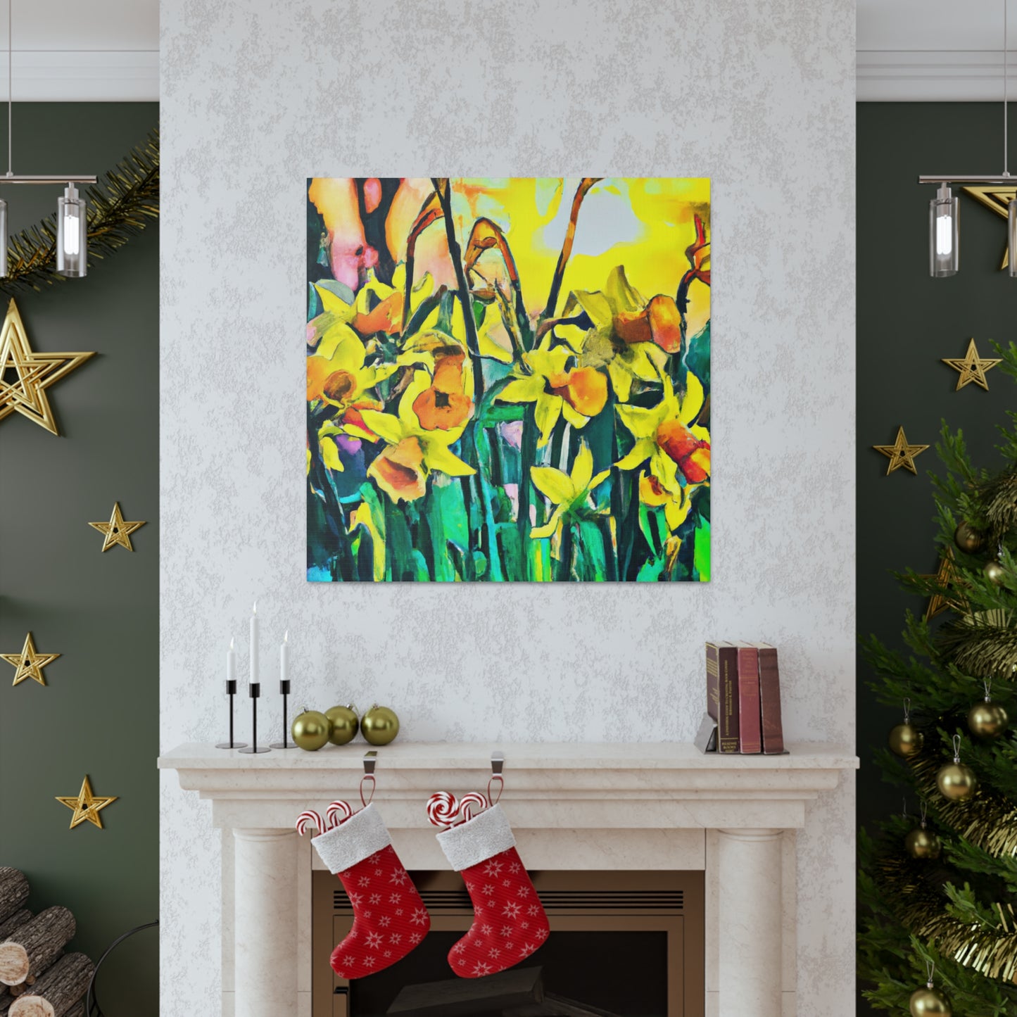 "A Bursting Daffodil" - Canvas