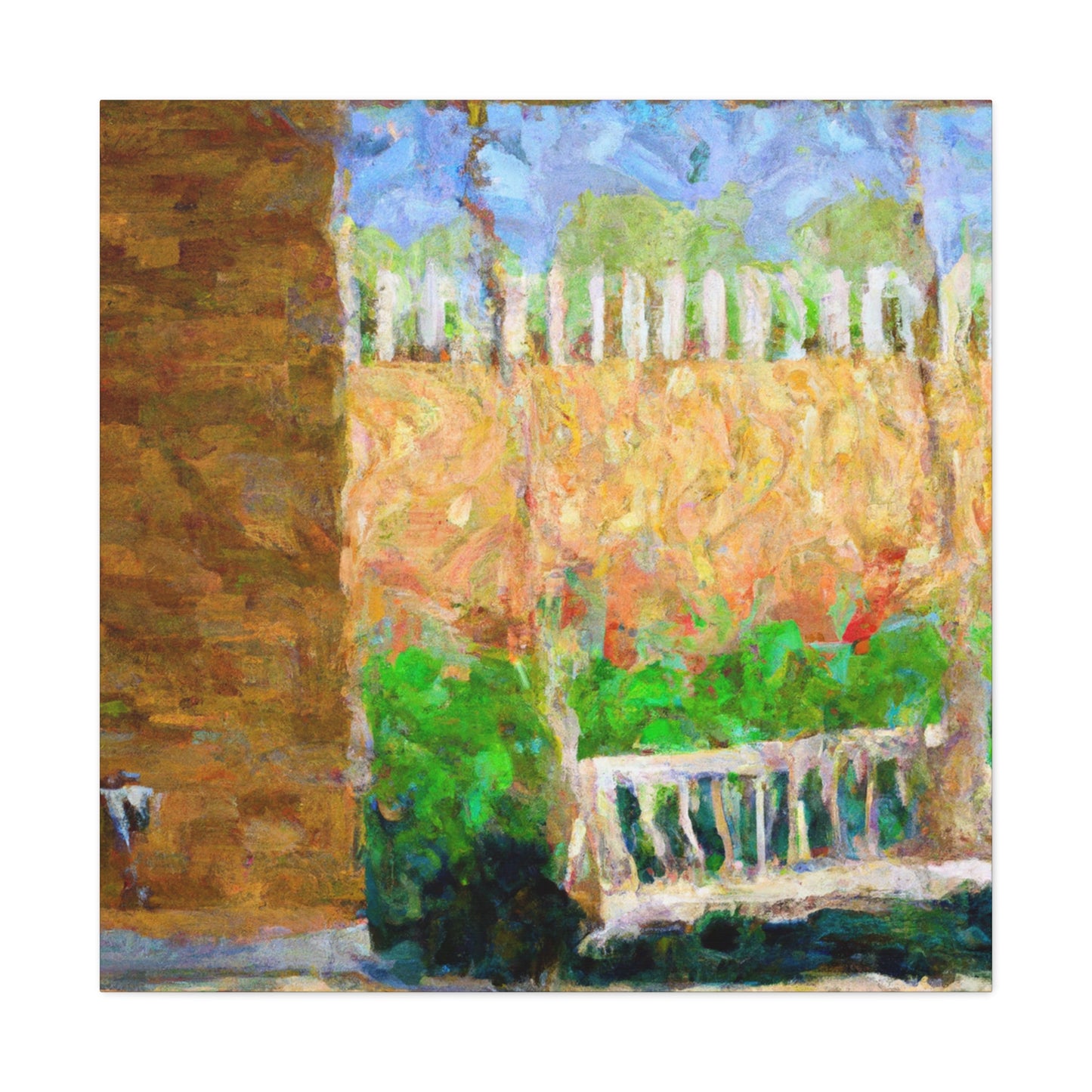 Swinging in Impressionism - Canvas