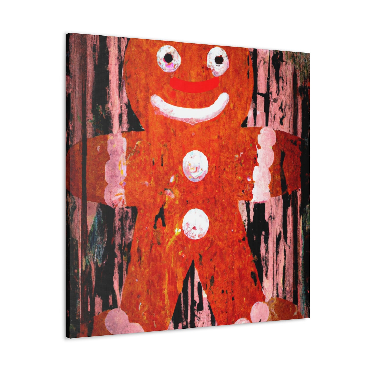 Gingerbread Man Pop Art - Canvas