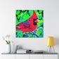 "Northern Cardinal Brilliance" - Canvas